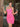 Lace Embroidery Sparkly Boned Mini Prom Dress - Hot Pink