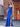 Bodice Strapless Satin Mermaid Prom Dress Long with Slit - Royal Blue