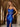 Glamorous Spaghetti Straps Sculpted Beads Prom Dress - Royal Blue