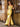 Glamorous Spaghetti Straps Sculpted Beads Prom Dress - Yellow
