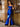 Glamorous Spaghetti Straps Sculpted Beads Prom Dress - Royal Blue