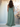 One Shoulder Tulle A-Line Bridesmaid Dress With Slit - Peacock Blue