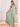 Boned Off Shoulder Waist Drop Chiffon Bridesmaid Dress - Sage Green