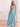 A-Line Floral Printing Chiffon Long Bridesmaid Dress - Blue Floral