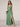 V-Neck A-Line Ankel Bridesmaid Dress With Split - Sage Green
