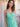 Knee Length A-Line Backless Chiffon Bridesmaid Dress - Turquoise