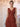 Tank Top Tiered Chiffon Bridesmaid Dress With Pleats - Burnt Orange