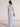 Short Sleeve Slit Bridesmaid Dress With Pocket - Light Blue