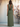 Halter Sheath Backless Bridesmaid Dress With Slit - Sage Green