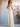 Square Sheath Floor Length Bridesmaid Dress With Split - Sage Green