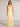 Tank Top Pleated Back Cross Bridesmaid Dress - Yellow