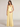 Tank Top Pleated Back Cross Bridesmaid Dress - Yellow