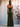Halter Sheath Velvet Backless Bridesmaid Dress With Slit - Sage Green