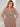 Half Sleeves V-Neck Pleated Sparkly Bridesmaid Dress - Burnt Orange