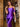 One Shoulder Bodice Elegant Sheath Prom Dress With Split - Purple
