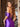 One Shoulder Bodice Elegant Sheath Prom Dress With Split - Purple
