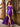 One Shoulder Bodice Elegant Sheath Prom Dress With Split - Purple