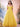 Off Shoulder Bodice Embroidery Lace Ball Gown Evening Dress - Yellow