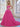 3D Rose Waist Strapless Tiered Ball Gown Evening Dress - Hot Pink