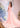 Luxury Feather Flower Mermaid Evening Dress With Removable Drop Waist - Pink