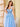 Lace Bow 3D Embroidery Floral Prom Gown - Sky Blue