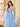 Lace Bow 3D Embroidery Floral Prom Gown - Sky Blue