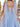 Lace Embroidery A-Line Prom Dress With Bow - Baby Blue