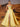 Boned Sparkly Lace A-Line Prom Dress With Pocket - Yellow