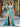 Off Shoulder Boned Mermaid Prom Dress With Pleats - Mint Green