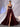 Sheer Bodice Boned Hot Fix A-Line Prom Dress - Burgundy