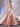 Sheer Bodice Boned Hot Fix A-Line Prom Dress - Blush Pink