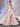 Sheer Bodice Boned Hot Fix A-Line Prom Dress - Dirty Pink