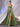 Sheer Bodice Boned Hot Fix A-Line Prom Dress - Olive Green