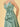 Waist Bow Spaghetti Strap A-Line Bridesmaid Dress - Sage Green