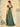 Short Puff Sleeve Chiffon A-Line Bridesmaid Dress - Bean Green