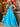 Deep V-Neck Beaded Lace Embroidery Ball Gown Prom Dress Long - Blue