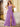 Leaf Lace Illusion Bodice Long Ball Gown Prom Dress With Slit - Lilac