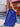 Illusion Bodice Beaded Spaghetti Strap A-Line Slit Prom Dress - Navy Blue