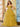 Lace Embroidery Illusion Ball Gown Prom Dress - Yellow