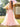 Beaded Lace Embroidery Boned Ball Gown Prom Dress - Pink