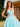 Luxury Beaded Sheer Bodice Ball Gown Prom Dress - Baby Blue