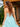 Luxury Beaded Sheer Bodice Ball Gown Prom Dress - Baby Blue