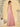 Asymmetrical Neck One Shoulder Chiffon Bridesmaid Dress With Split - Blush Pink