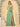 V-Neck Chiffon Drop Waist Bridesmaid Dress With Split - Sage Green