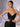 Sparkly Sequin Evening Dress with Lace Up Back - Black