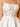 Leaf Embroidery Boned Ball Gown Mini Prom Bridal Gown Dress - White
