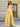 Deep V-Neck Boned Top Satin A-Line Long Prom Dress With Pocket - Yellow