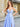 Deep V-Neck Boned Top Satin A-Line Long Prom Dress With Pocket - Baby Blue