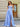 Deep V-Neck Boned Top Satin A-Line Long Prom Dress With Pocket - Baby Blue