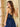 Sparkly Lace Deep V Neck Ball Gown Prom Dress - Navy Blue
